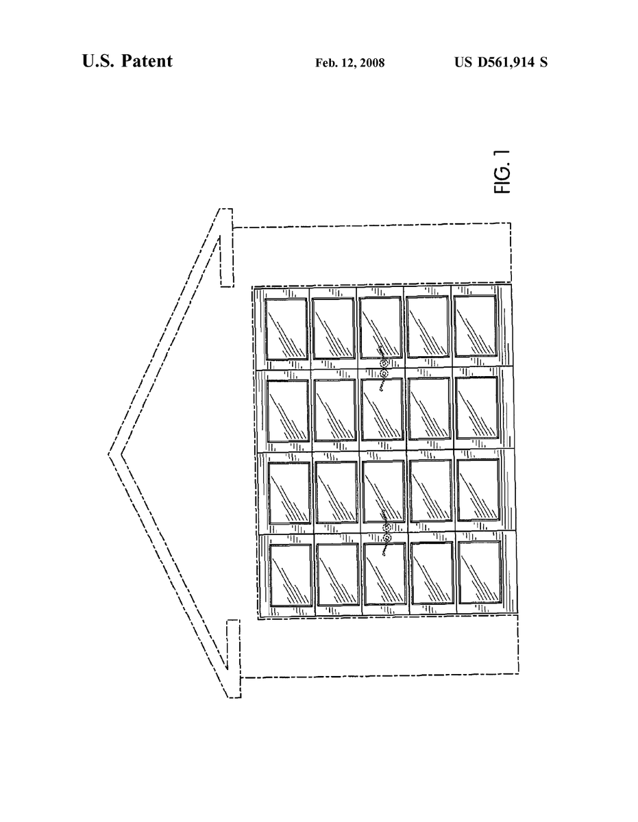 uspatentbot's tweet photo. USD561914S1 - Portion of an overhead garage door facade 
        
https://t.co/EeL0PQiQZ8 https://t.co/DOxxF512ZD