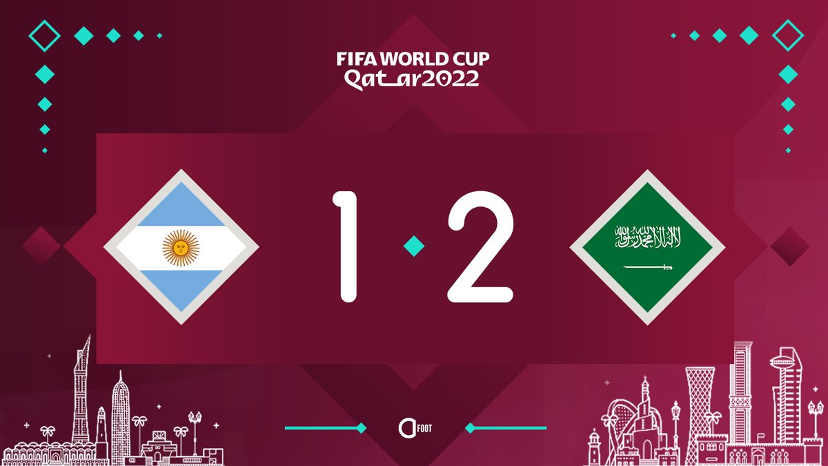 ⚽️ BUUUUUUUUUTT D'AL DAWSARI !!! QUEL COUP DE TONNERRE !!!
 
ARGENTINE 🇦🇷  1-2  🇸🇦 AR. SAOUDITE