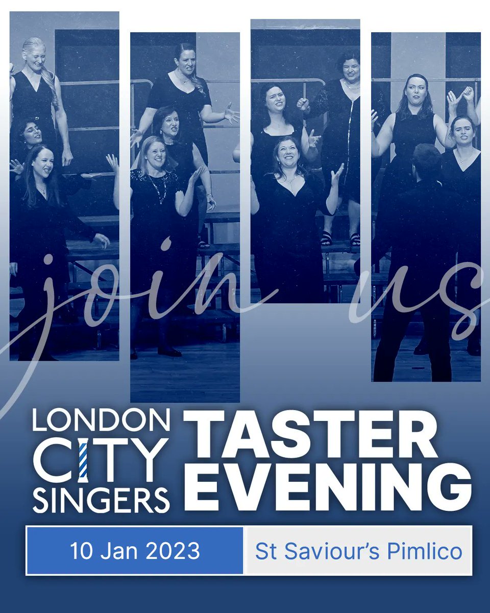 London City Singers is looking for new voices to join us so we're having a taster evening in the new year. For details, go to buff.ly/3OospgU