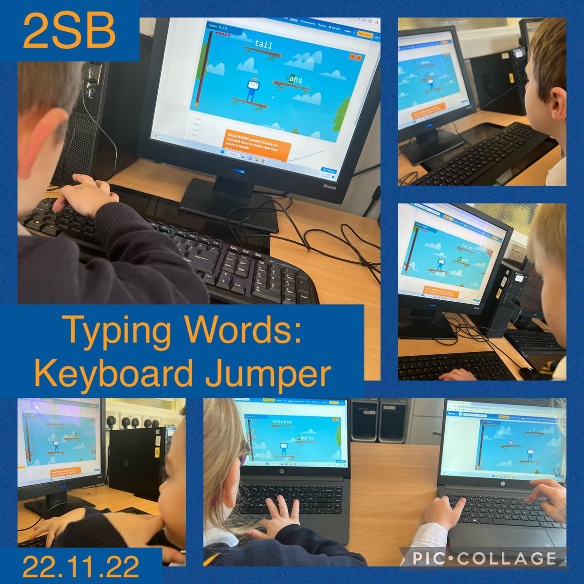 Mr_Tr1g's tweet photo. This morning the children in Year 2 @stmichaelscps have excelled themselves and typed words as theyβve played keyboard jumper #StMCPComp https://t.co/FLXYmCKC9z
