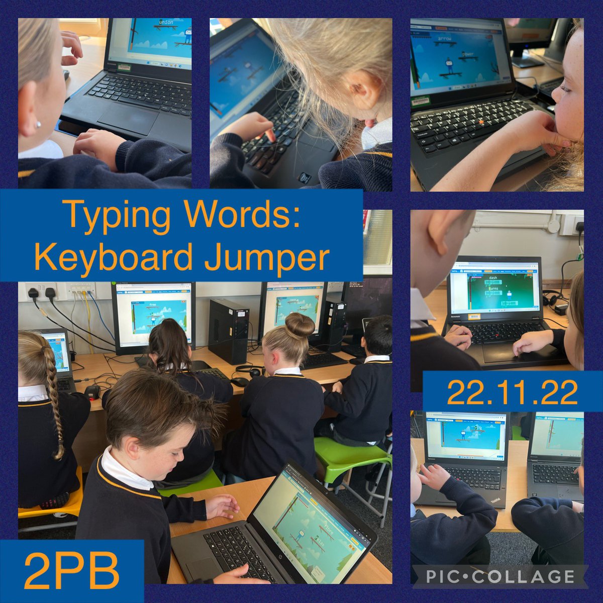 Mr_Tr1g's tweet photo. This morning the children in Year 2 @stmichaelscps have excelled themselves and typed words as theyβve played keyboard jumper #StMCPComp https://t.co/FLXYmCKC9z