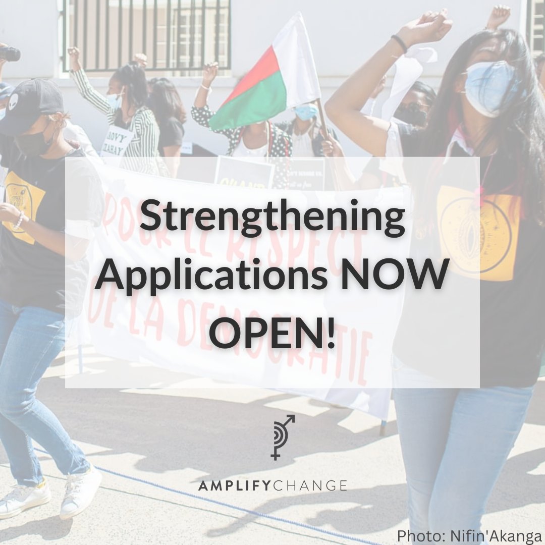 ✨ WE ARE EXCITED TO ANNOUNCE THAT STRENGTHENING APPLICATIONS ARE NOW OPEN! ✨ You can access it at our Grants Portal here: ow.ly/McY650LKzh7 & the Strengthening guidance here: ow.ly/4ZSz50LKzh6 Closing date: 6 December 2022, 17:00 UTC/GMT