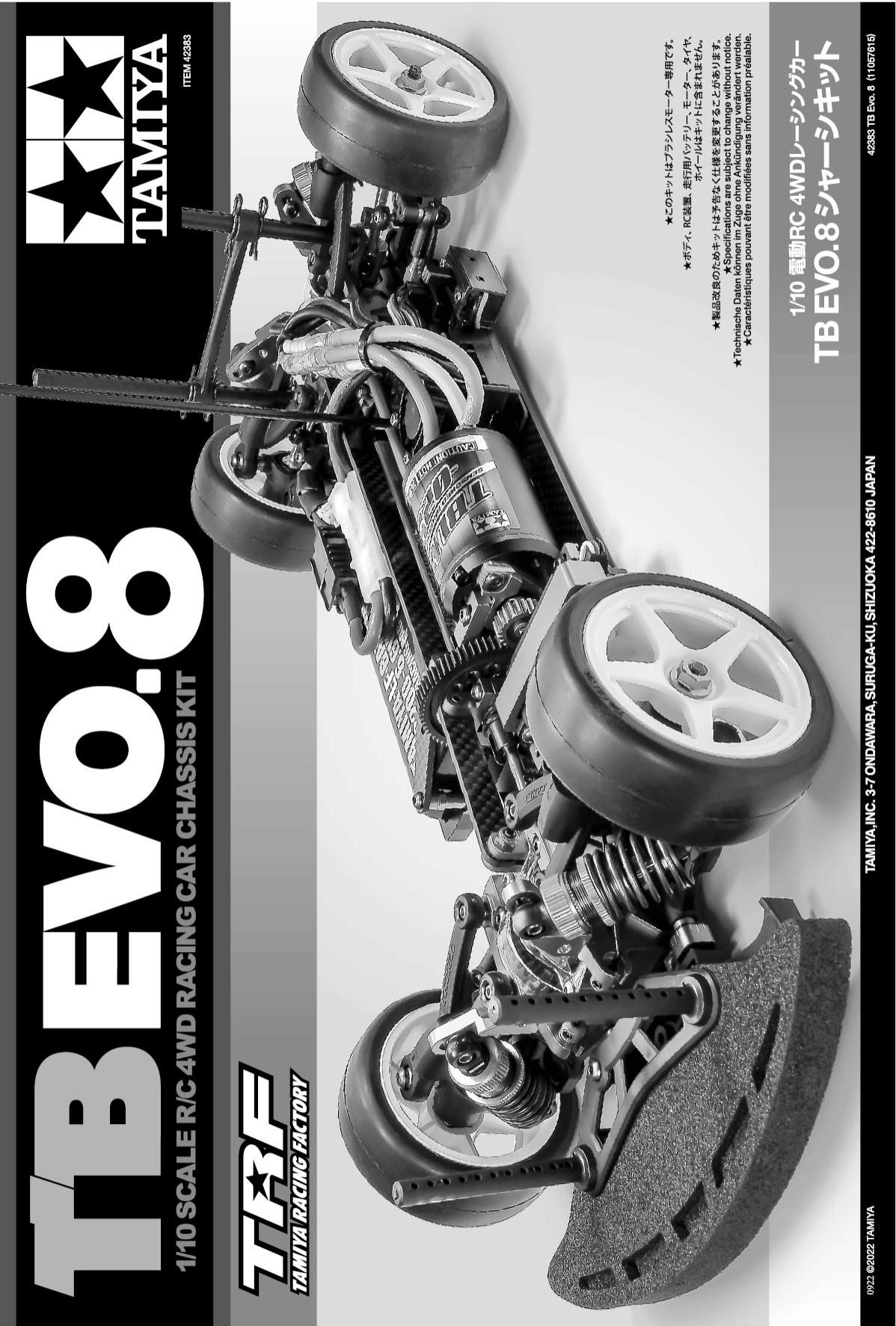 TamiyaBlog on Twitter "Assembly manuals of the Tamiya 42383 Chassis