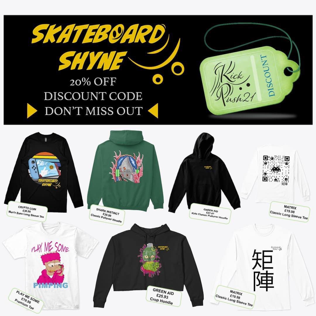 BullyMessiah's tweet image. Don’t kill the dream, execute it 

‘ Get 20% off with the kickPush21 Discount code ’

…eboard-shyne-store.creator-spring.com

#apparel #LimitedEdition #KickPush #SkateboardShyne