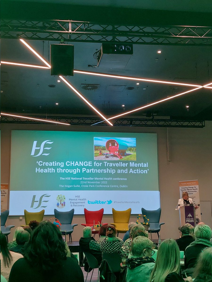 Minister Mary Butler Speaking today  at the Creating CHANGE for Traveller Mental Health through Partnership and Action

#Travellermentalhealth