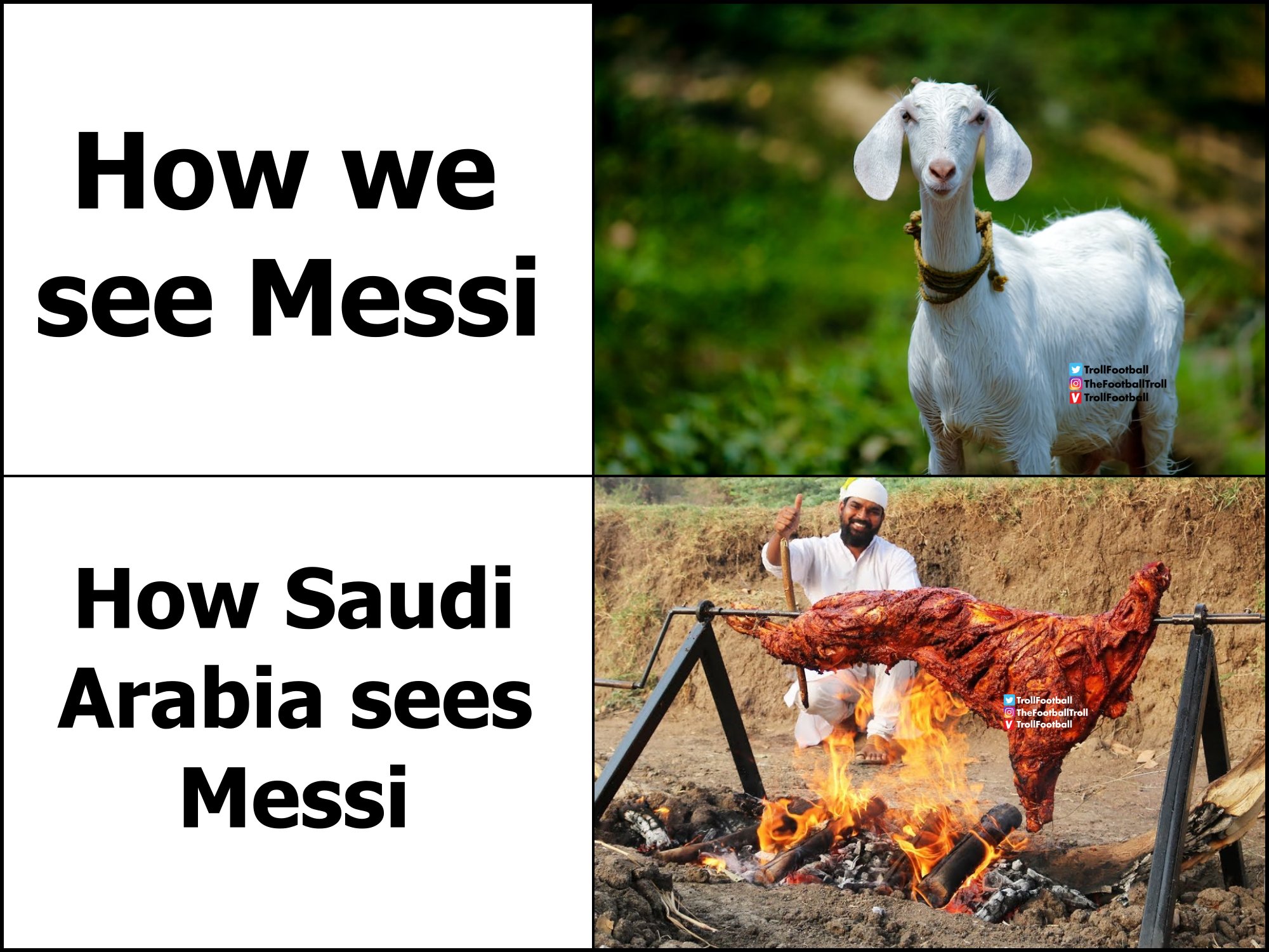 Troll Football On Twitter The Goat Is Getting Roasted Https t co troll-football-on-twitter-the-goat-is-getting-roasted-https-t-co