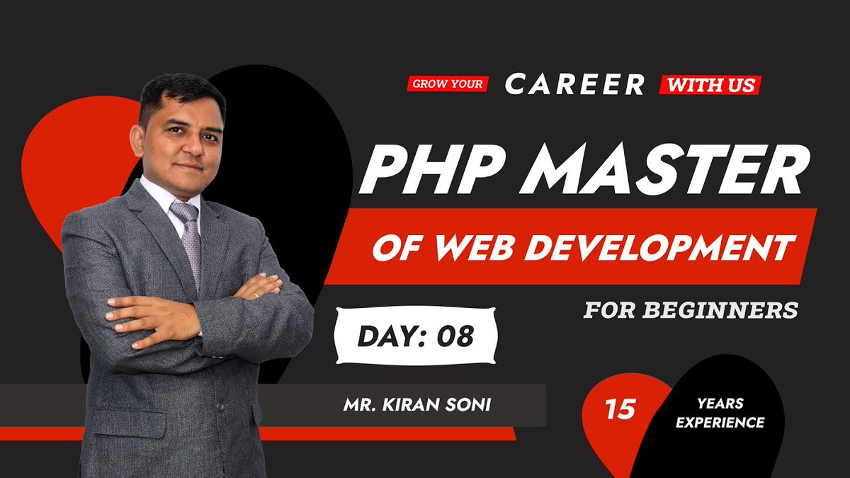 AurosoftTechno's tweet photo. Web Development Master Class - Part 08
.
.
#phpwebdevelopment #phptutorial #php #PHPLive #php2022 #aurosoft #aurosofttechnologies
.
.
YouTube Link : https://t.co/z9zoWfde0f https://t.co/KRtUaf0WeI