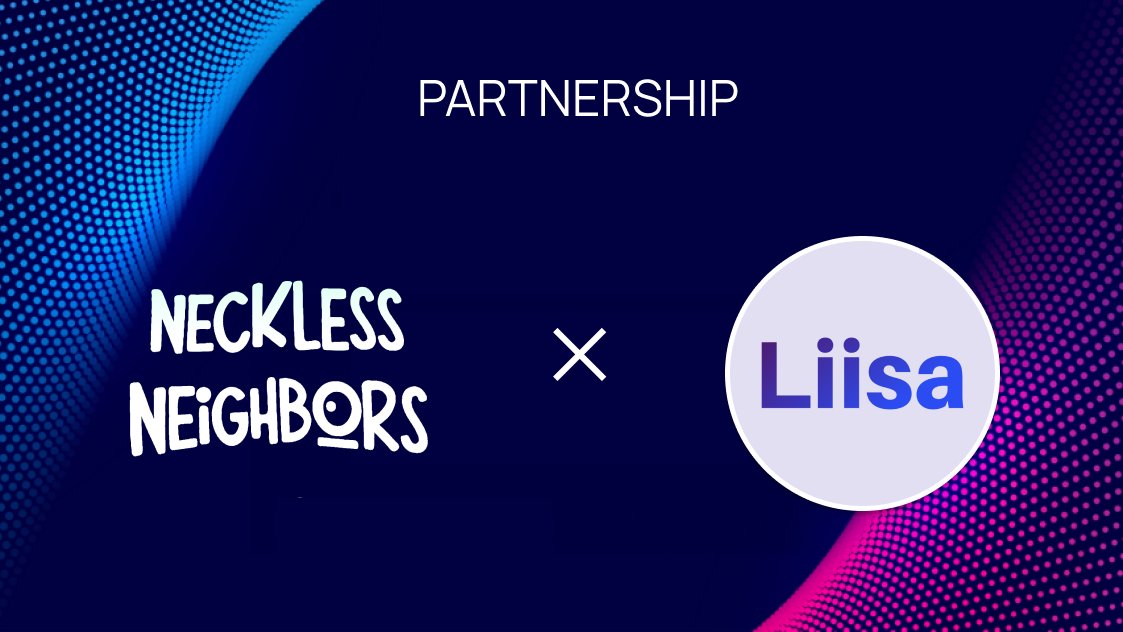 We're glad to announce our partnership with <a href="/liisa_io/">Liisa</a>. 

An NFT analytics platform that uses AI to track and rate the community behind a project, the utility, team, their engagement &amp; growth...

 👀 Join: discord.gg/7ZQmSRDCjp
 🎟️ Provide NECKLESS-LIISA-ALPHA for free access!