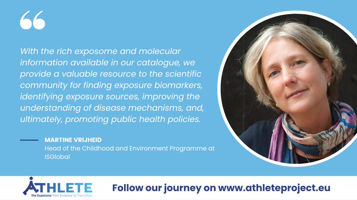 In an #exposome study of children across Europe, researchers from the #ATHLETEproject found more than 1000 associations between early life environmental factors and molecular fingerprints. 

Read more from the project website👉 bit.ly/3OpPMa6

#ISGlobalExposome