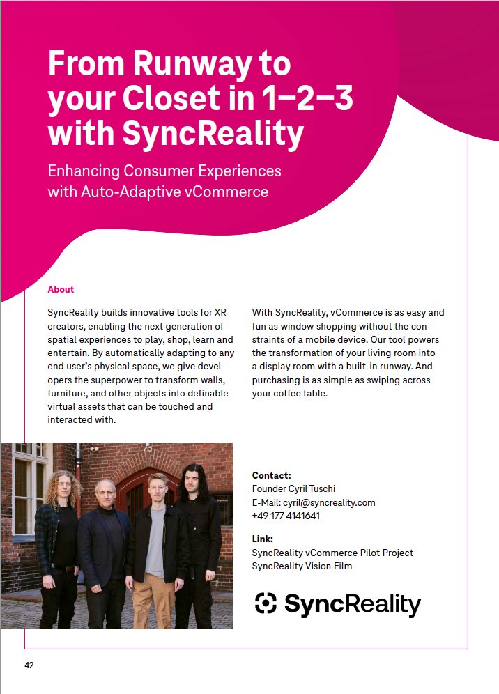 SyncRealityXR's tweet photo. Our team is at Break New Ground today. We're excited to be in Bonn today with other #Snapdragon Spaces participants showcasing our #vCommerce experience, powered by #SyncReality.
Watch the live stream.
๐น https://t.co/C433dqTsa6
#digitalworlds #virtualworlds #AR #VR #XR #event https://t.co/4MfcmYfDPd