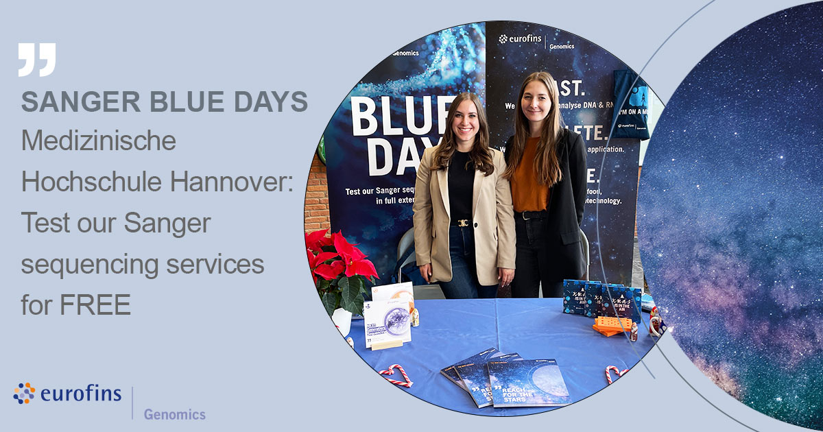 Medizinische Hochschule Hannover @MHH_life: Meet our genomics experts TODAY from 11am - 3pm and test our #Sanger sequencing services for FREE. Simply bring your samples to our booth and receive your results the next day. #genomics #TheDNAUniverse
