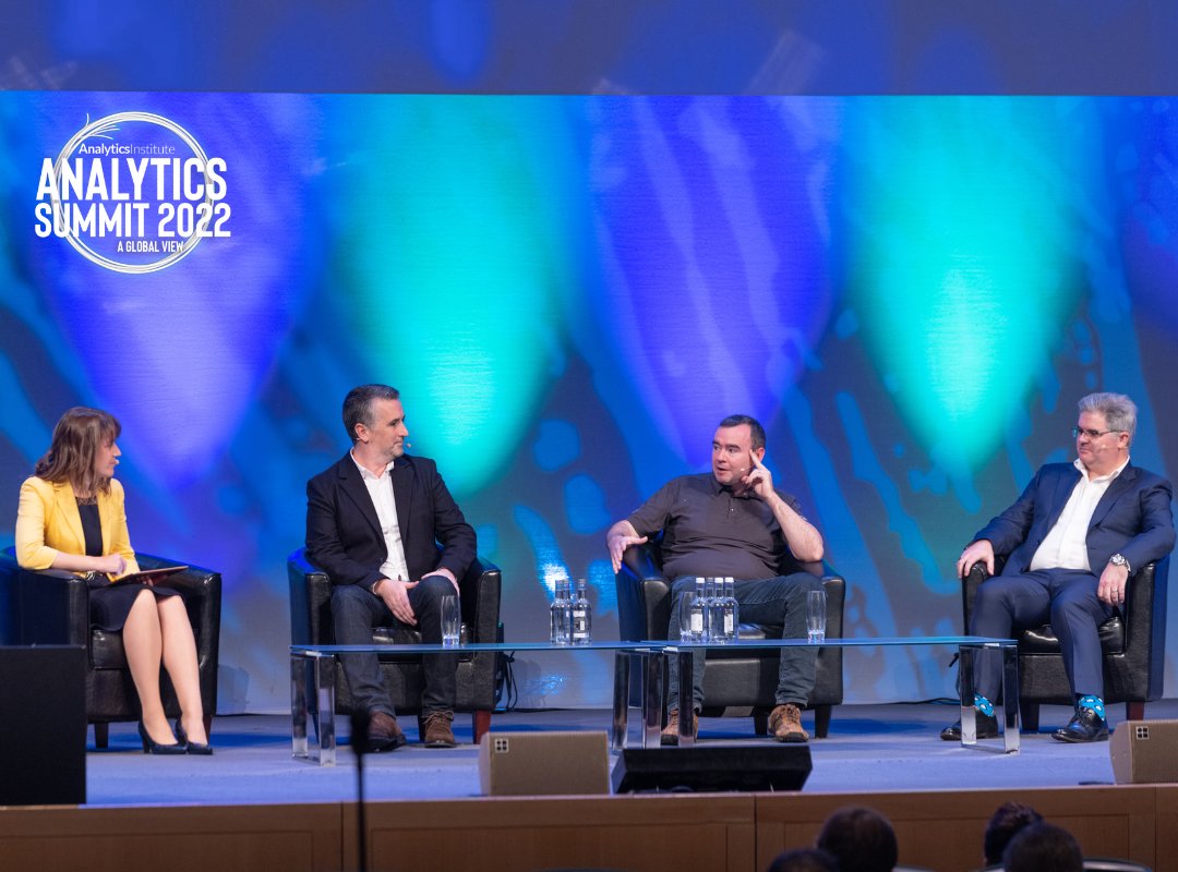 AnalyticsInsIre's tweet photo. It was fantastic to hear from @SnowflakeDB's panellists Eva Murray, Martin Graham, Vincent Gilcreest and Barry Noonan about how organisations can drive digital transformation and change  #AnalyticsSummit22 https://t.co/F0MlueGKbx