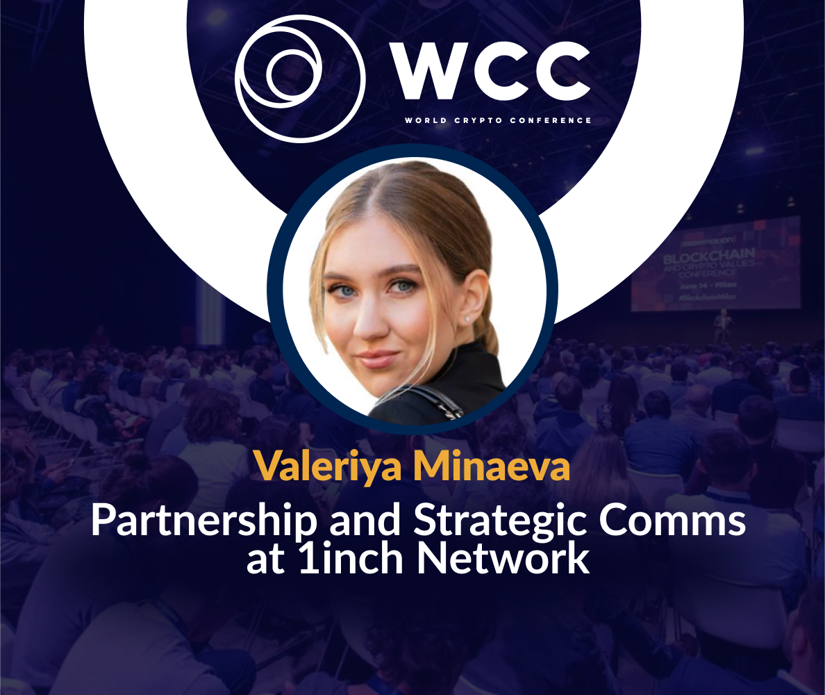 WorldCryptoC's tweet image. Valeriya Minaeva from @1inch will be taking part in the @WorldCryptoC!👏

Valeriya works on partnerships and strategic communications at 1inch Network. Also, she is the founder and CEO of her own tech PR agency, VComms.

Welcome!🤗