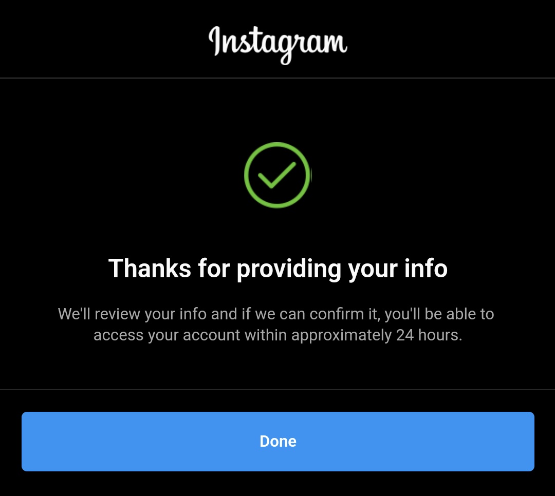 TomDuggers's tweet photo. @instagram had my account sat like this for 2 days now. How soon should this be getting reviewed? https://t.co/sFT7pn8X9N
