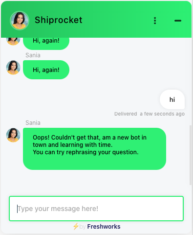RoleNo66's tweet photo. @ShiprocketIndia a real BOT! why do you have this service at all! https://t.co/BwG8fGp0w2