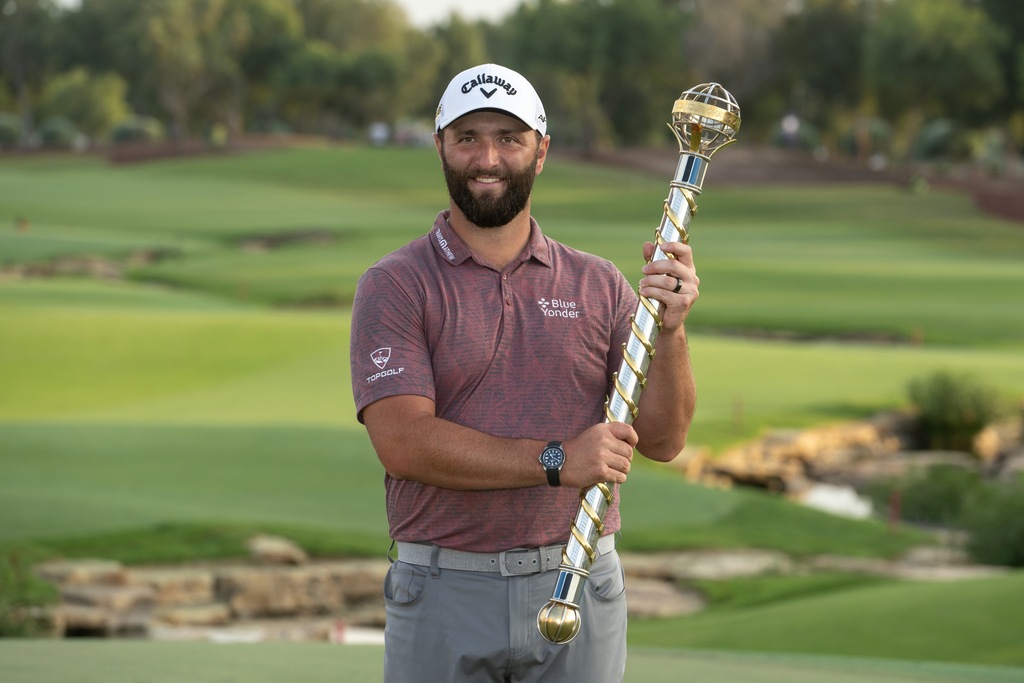 #Rolex Testimonee Jon Rahm has won the DP World Tour Championship, Dubai, for a record 3rd time. See how: lnkd.in/djjrQXYt 👏🏆🏌‍ #rolexseriesevent #dpworldtourchampionship #golfsponsorship #golfindustry #dubai #golfbusinessmonitor