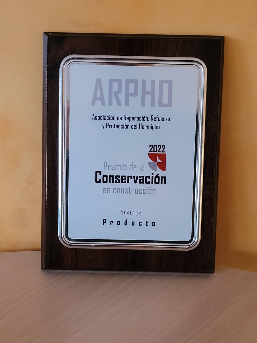 SikaSpain's tweet photo. Estamos encantados de comunicaros que el Sika Monotop-4012 ES ha ganado el premio @ARPHO al Mejor producto 2022 en Conservación

#SikaMásAllásdeloqueEsperas
#SikaKnowHow 
#SikacomoMotordelSector https://t.co/x2EfIJeaX9