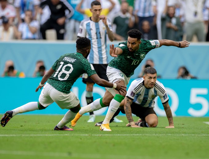 Worlddatasport's tweet photo. 🇸🇦🎯Arabia Saudí se convierte en la sensación del Mundial por el momento
🌟 Los 3 primeros puntos en el primer partido del Grupo C por ahora son suyos

¿Hasta dónde puede llegar la gran Revelación del #FIFAWorldCup 🇸🇦 ?

#KSA https://t.co/aeTfxj8lrE