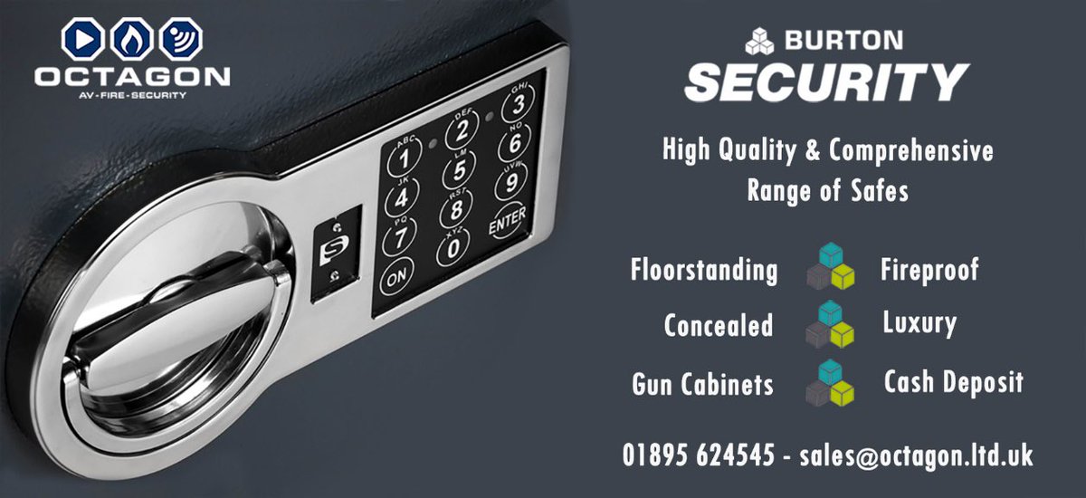 How secure are your valuables in your home? Octagon supply a large range of insurance compliant safes for every requirement. Contact us to enquire about our supply and fitting service, or visit our website to find out more - octagonsecurity.co.uk/safes/security…