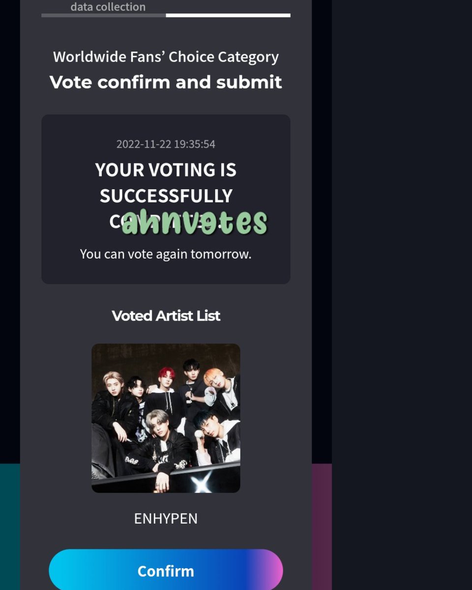 ahnvotes's tweet photo. CONGRATULATIONS AGAIN! here's the 5 votes for enhypen for winning in the poll 🫶🏻🫶🏻
#ahnproofs https://t.co/997HZDcIsH