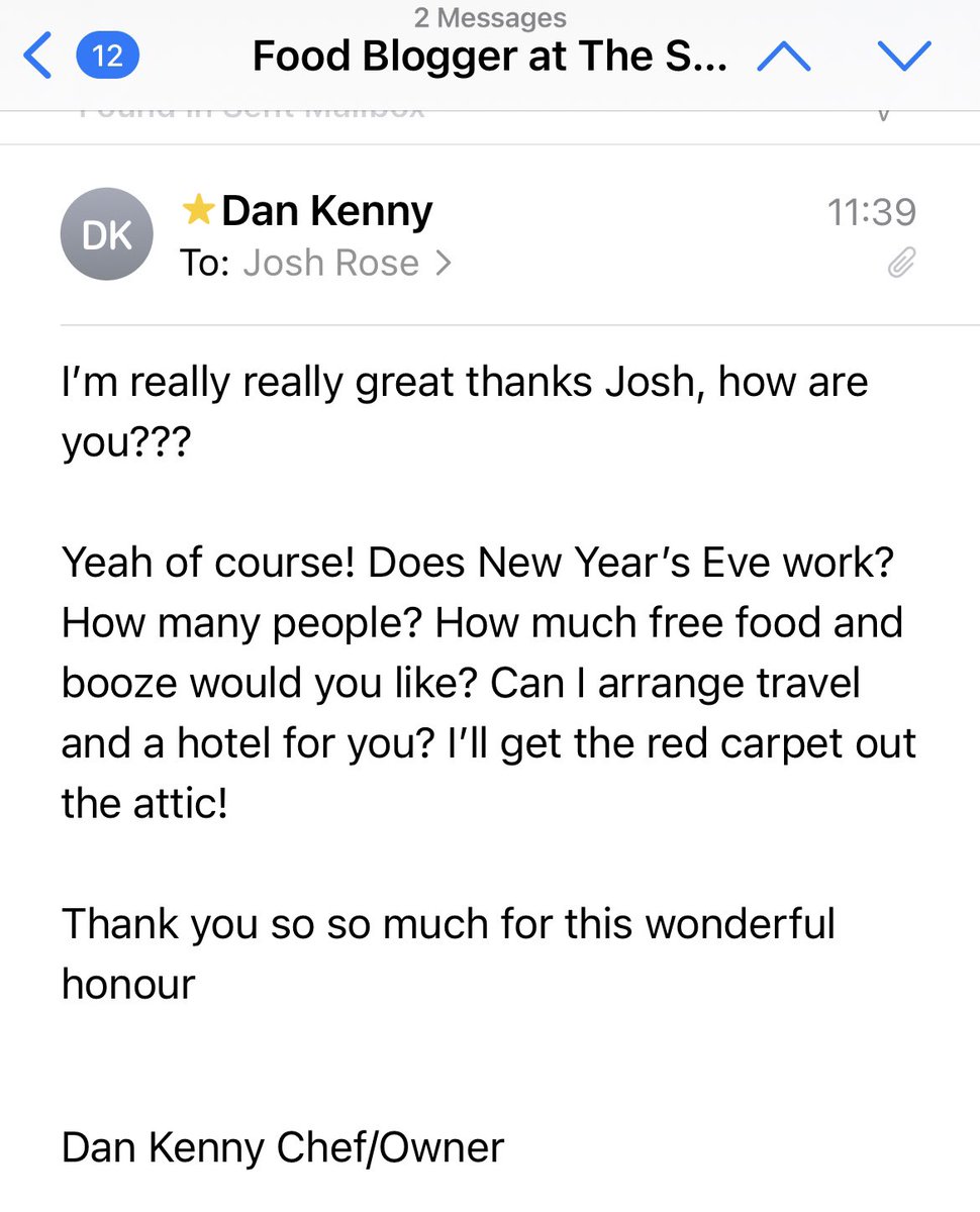 All scavengers will now be booked into my imaginary restaurant from this day on.