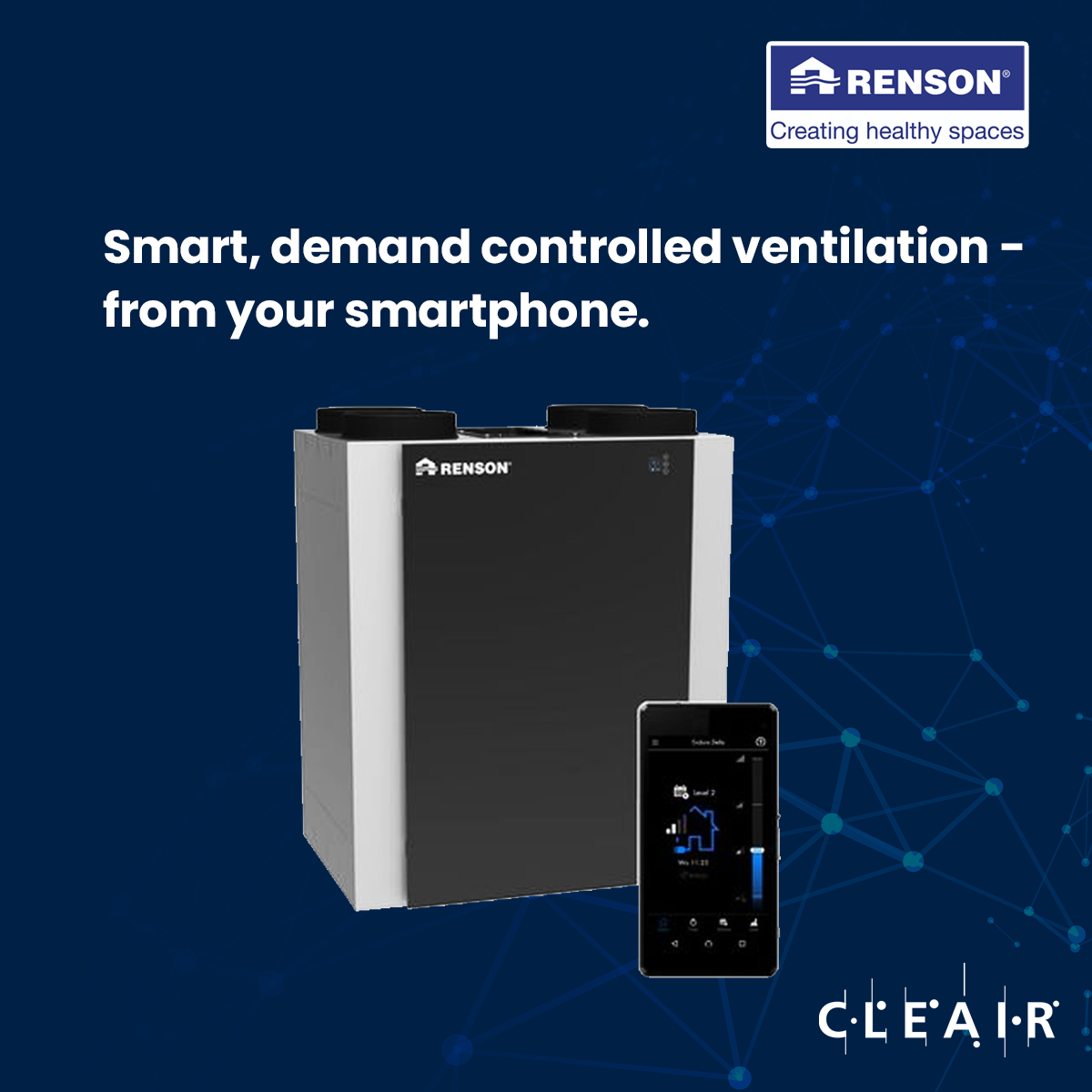 cleairvm's tweet photo. Proud owner of a smart home? Add a feather to your cap with our smart ventilation system. Get fresh, pure air at the convenience of your fingertips.
Reach out to us now: 98480 34491
#cleair #renson #freshairsystem #ventilation #nationwidedistributor #rensonmechanicalventilation https://t.co/io7850juDx