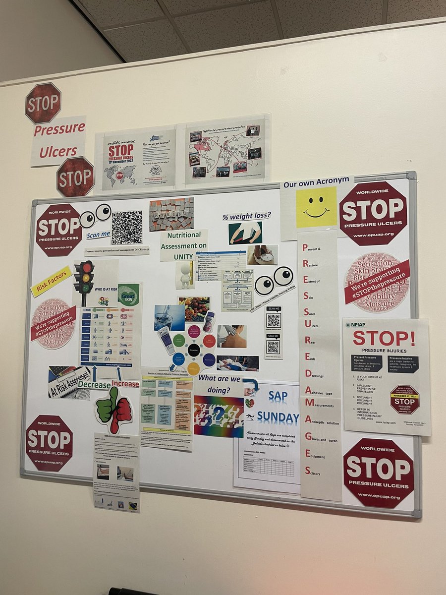 Laura Taylor (@laurata31443577) on Twitter photo Our STOP the pressure board to raise awareness around pressure ulcers #STOPthepressure staff creating their own acronym ‘pressure damages’ 😊 and doing SAP Sundays to ensure all assessments are completed regularly and not missed 🙌 <a href="/jody_stubbs/">Jody Stubbs</a> Our STOP the pressure board to raise awareness around pressure ulcers #STOPthepressure staff creating their own acronym ‘pressure damages’ 😊 and doing SAP Sundays to ensure all assessments are completed regularly and not missed 🙌 <a href="/jody_stubbs/">Jody Stubbs</a>