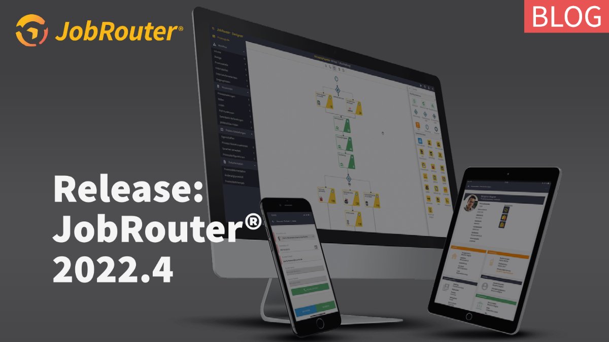 The year is slowly coming to an end. And that means: JobRouter 2022.4 is here! 🙌
Packed with many new #features, the latest version is now available for download in the portal. 
Read all about the brand new release in the latest blog article 👉 bit.ly/3Ex263w