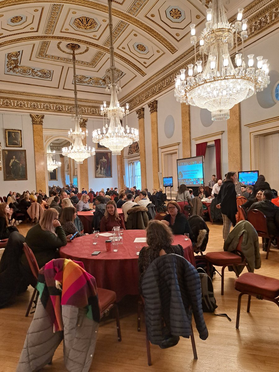 Intern2WorkLiv's tweet photo. How has it been one week already since our #SupportedInternships Graduation &amp; Awards Ceremony! What a fantastic afternoon compared by two of our current interns. Celebrating graduates for their achievements &amp; partners for their crucial role in supporting interns into employment! https://t.co/NSBMwd8AQF