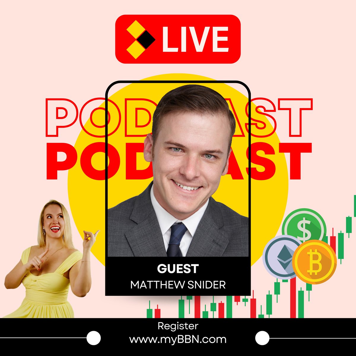 Join us tomorrow at 18:00 CET for 🔴LIVE Podcast Experience called “Time to Build Your Future” with a leading guest 🇺🇸 @block3strategy 

❓What is going on currently with #crypto? How #Web3 can help your business?

Register here 👉 mybbn.com/events/expandi…

#Cryptocurency #nft