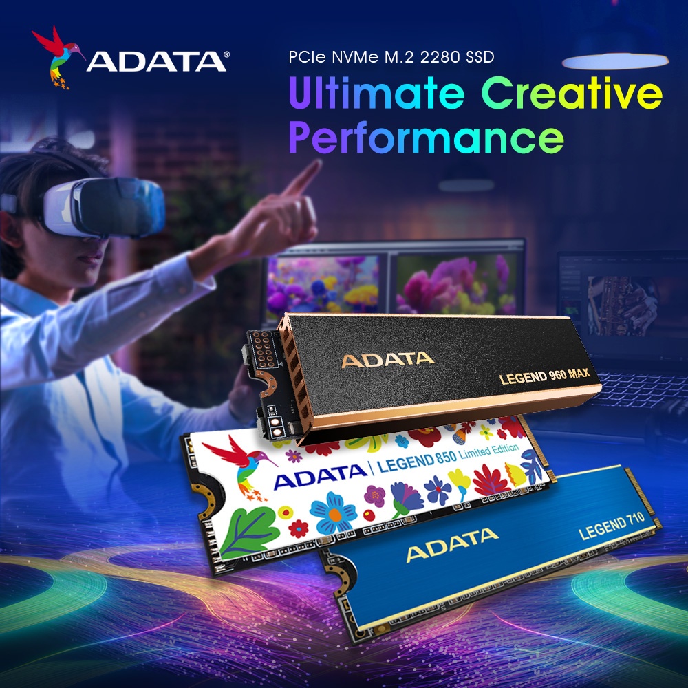 ADATATechnology's tweet photo. #BuildtoCreate2022
From virtual reality to the multiverse, the future overflows with infinite imagination. ADATA Legend series SSDs offer unmatched speed, heralding the coming of the virtual world.
Learn more: https://t.co/2q8eZ24otO https://t.co/yNPUkj715P