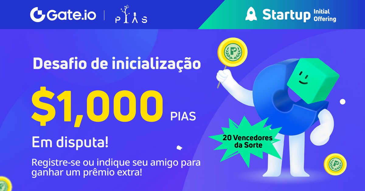 Gate.io Startup $PIAS conclua as tarefas para ter a chance de compartilhar um prêmio de $ 1.000

✅ RT e marcar 3 amigos
✅ Siga <a href="/Gateio_Startup/">Gate.io Startup is now Gate Launch</a> &amp; @PIASinfo
✅ Junte-se ⤵️
gleam.io/eQLqu/gateio-s…
✅ Cadastre-se go.gate.io/w/7PGS9jwh
⏳10:00 28/11

#gateiostartup