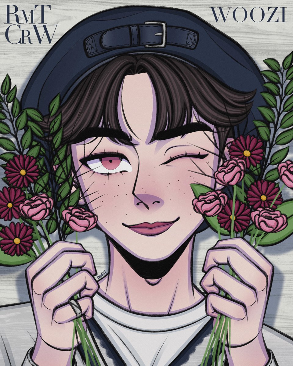 bstiil's tweet photo. Happy WOOZI Day!! 🍚💐
 #woozi #우지_생일축하하는_클리셰발동_삥 #OurRubyWOOZIday https://t.co/6a5lKAmWGm
