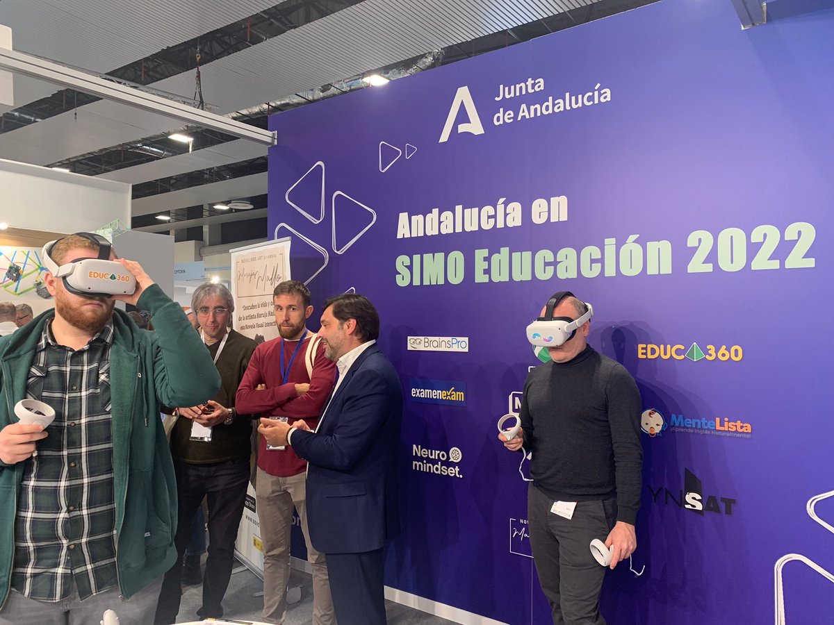 Andalucía Emprende (@aemprende) on Twitter photo ⚡️ #SIMOEDU22 | Acompañamos a empresas andaluzas especializadas en #TIC #innovacióneducativa.
🫶 <a href="/BrainsPro/">BrainsPro</a> <a href="/UpwareStudios/">UPWARE STUDIOS</a> <a href="/Mentelistate/">MenteLista</a> <a href="/mindsetneuroedu/">Neuromindset</a> @magistrioficial <a href="/cienciavr/">cienciavr</a> <a href="/educa360_EdTech/">Educa360</a> <a href="/examenexam/">Examenexam</a> <a href="/novelingo/">Novelingo</a> #Ynsat
💥¡Conócelas!🚩 Stand 14C19 <a href="/IFEMA/">IFEMA MADRID</a>
#EmprendeAND ⚡️ #SIMOEDU22 | Acompañamos a empresas andaluzas especializadas en #TIC #innovacióneducativa.
🫶 <a href="/BrainsPro/">BrainsPro</a> <a href="/UpwareStudios/">UPWARE STUDIOS</a> <a href="/Mentelistate/">MenteLista</a> <a href="/mindsetneuroedu/">Neuromindset</a> @magistrioficial <a href="/cienciavr/">cienciavr</a> <a href="/educa360_EdTech/">Educa360</a> <a href="/examenexam/">Examenexam</a> <a href="/novelingo/">Novelingo</a> #Ynsat
💥¡Conócelas!🚩 Stand 14C19 <a href="/IFEMA/">IFEMA MADRID</a>
#EmprendeAND