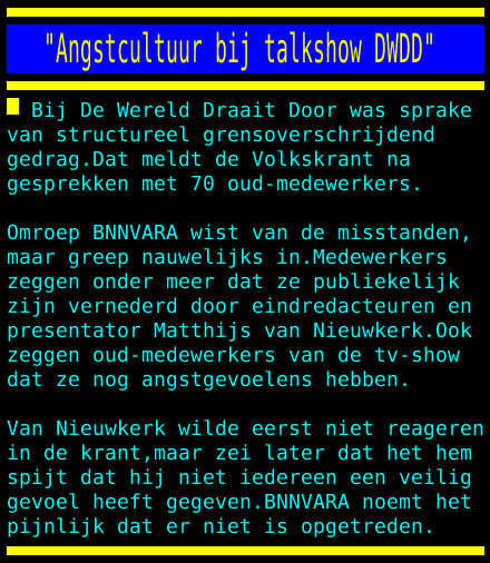 Matthijs85's tweet photo. Het DWDD-drama toont goed aan,
waarom 'iedereen tijdelijk contract'
zorgt voor angst- en zwijgcultuur
en zo misstanden in stand houdt https://t.co/nsjo1euvbD | @FNV #WTFlex #DWDD #Matthijsvannieuwkerk https://t.co/BLqDldXiV5