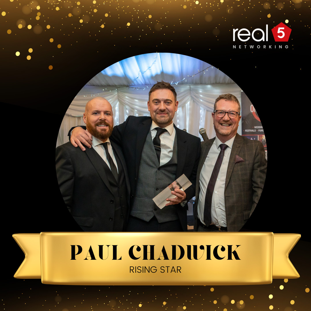 real5networking's tweet photo. real5 High 5 Awards π
A huge congratulations to Paul Chadwick for winning Rising Star. π
Well done to all our nominees. You are all superstars. π
#real5networking #gainingtogether #businessnetworking https://t.co/cOlGIXNw83