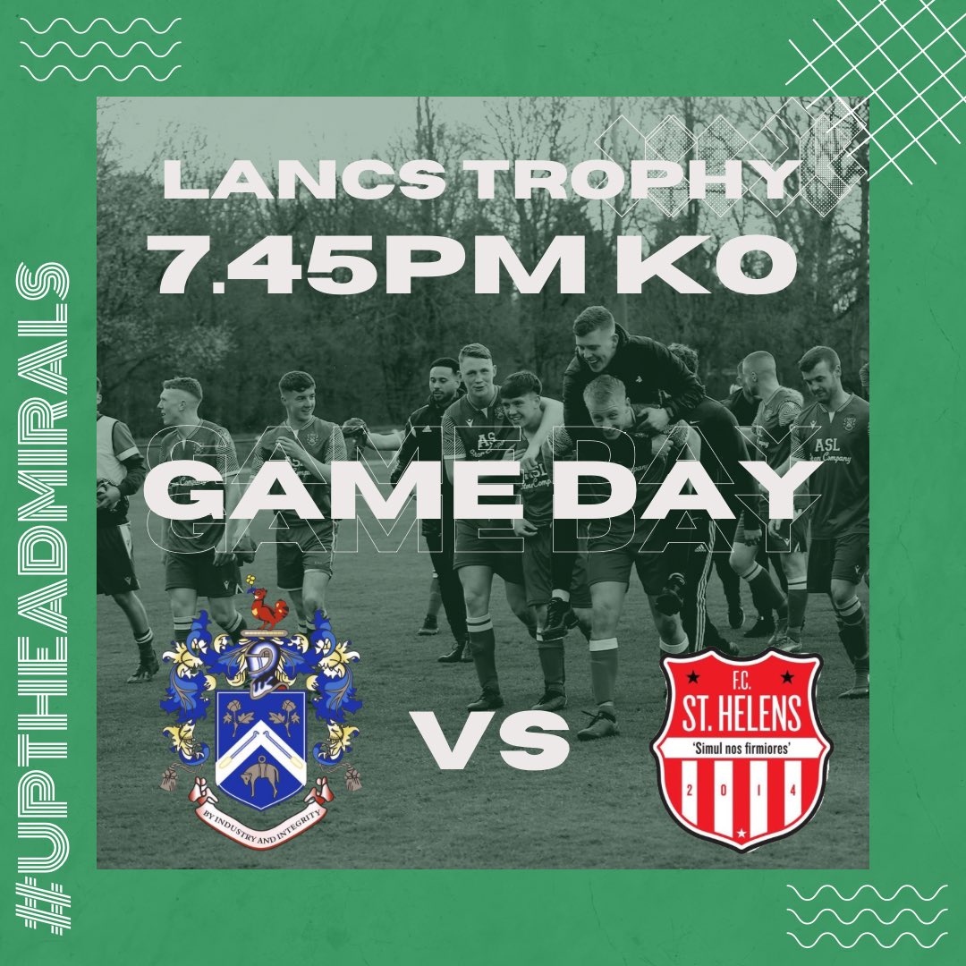 Nelsonfc1's tweet photo. IT’S GAME DAY!! 

Tonight!

7:45pm! 

#TheAdmirals Vs @fcsthelens 

#UpTheNelly💙 https://t.co/vfBVy7Z9fd