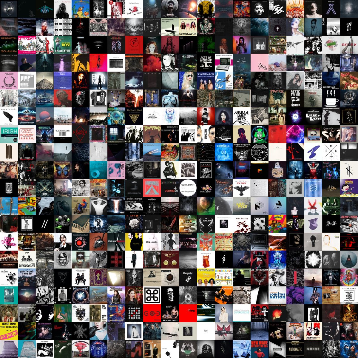 #last12month on #lastFM
generated with collage.caretas.club
albums | 20x20 | 1 month | collage-only