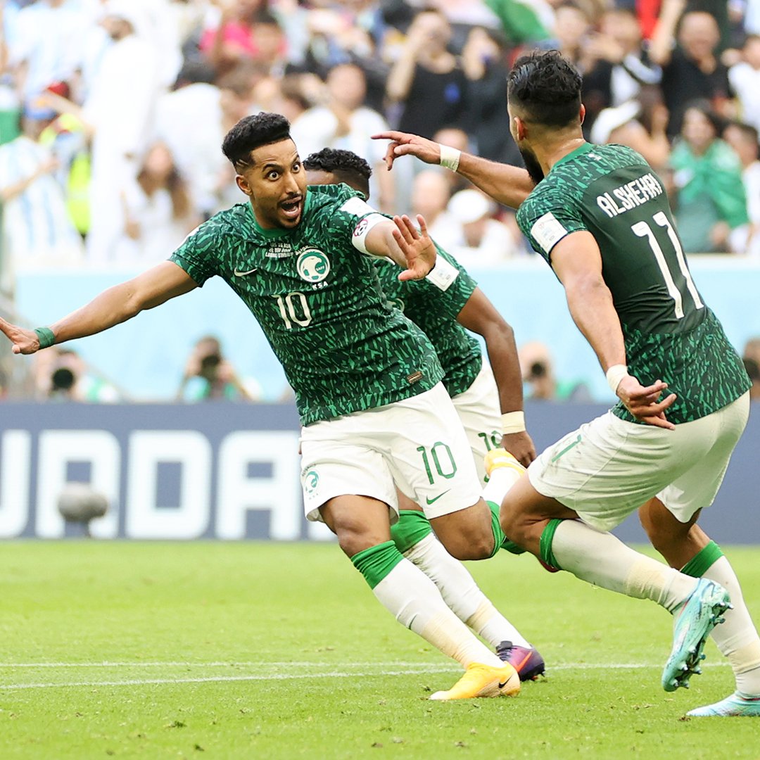 #FIFAWorldcup
FT : Argentina 1-2 Arab Saudi

⚽ Messi 10' (P)
-
⚽ Al Shehri 48'
⚽ Al Dawsari 53'

Wakil Asia menang! 😱😂😂