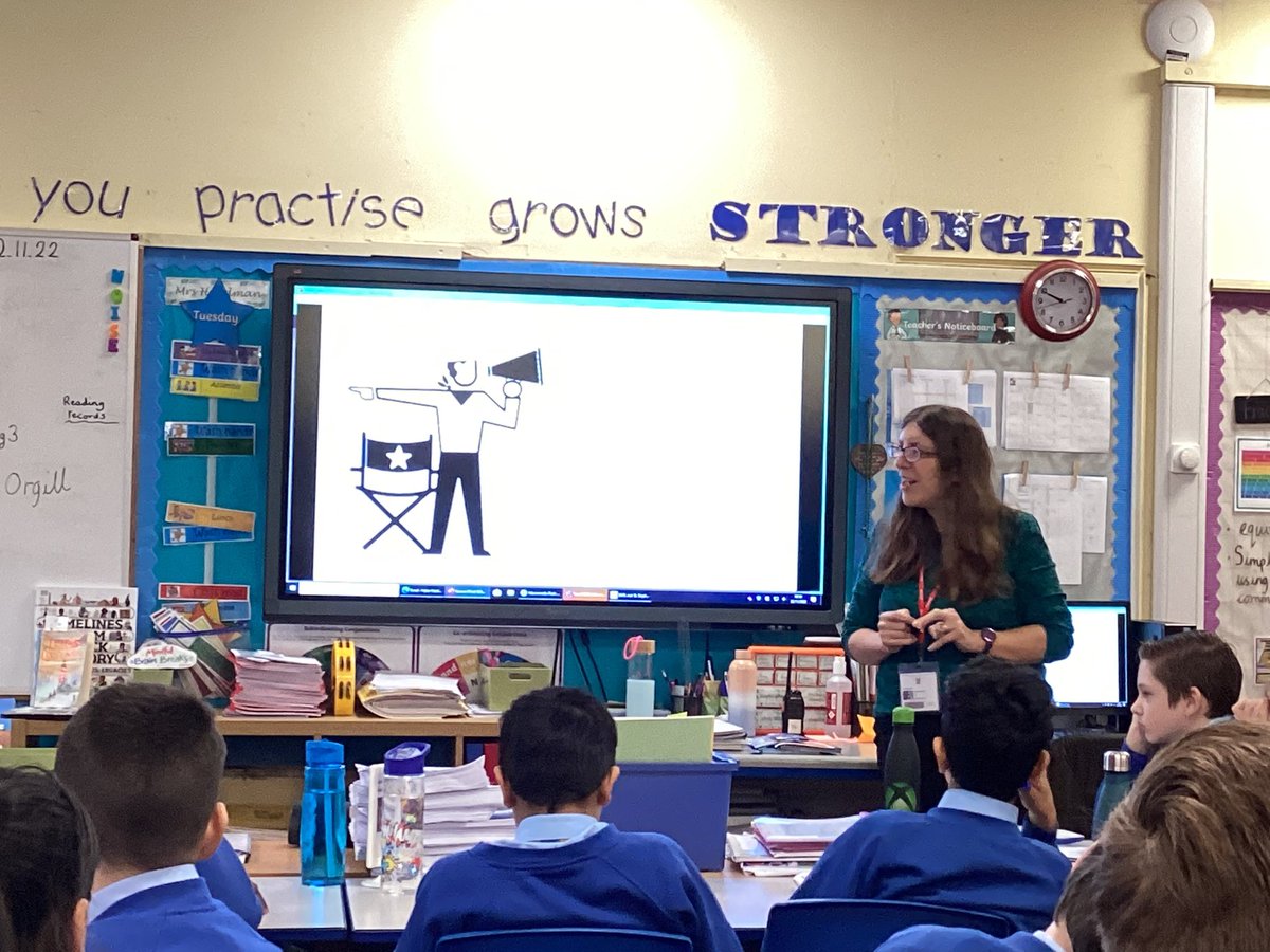 SSAMprimary's tweet image. Thank you to Mrs Orgill from @TheMcrCollege for visiting Year 6 for Careers Week. She talked about her job teaching film and television and explained how to pursue a career in this sector. Pupils had chance to produce a short film in different roles. @tmcclickstudio