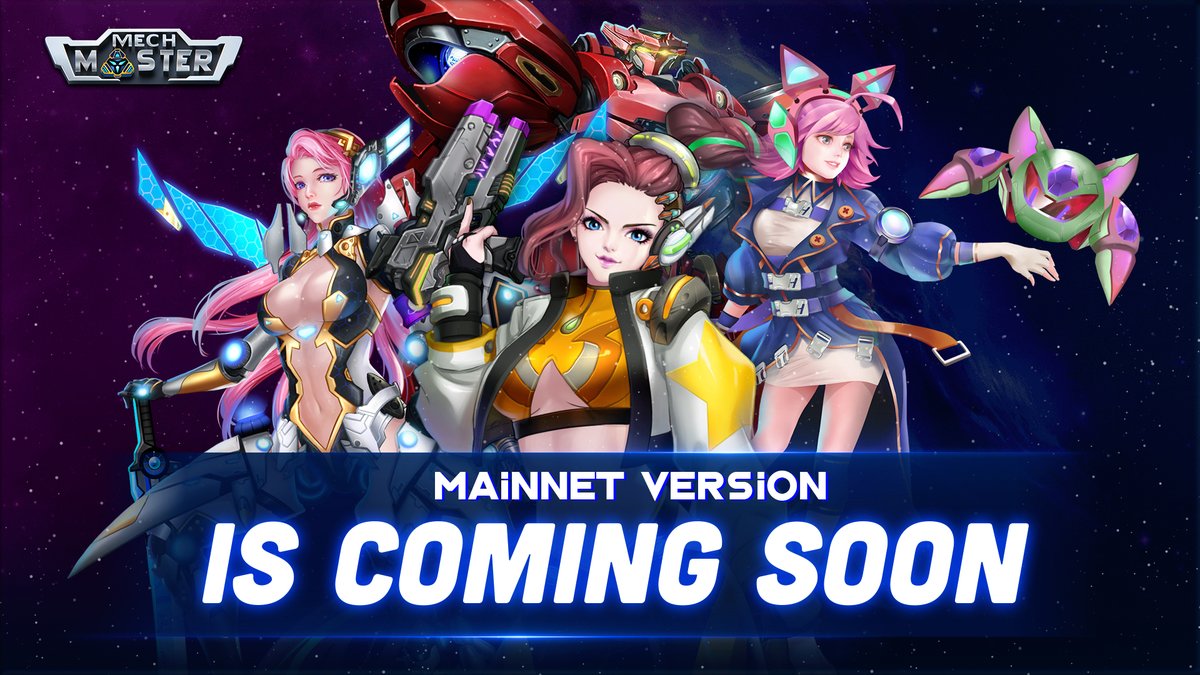 ARE YOU READY FOR THE COMEBACK OF MECHMASTER? ✈️ 
Thanks to all of team efforts and users' supports, we are now happy to announce that the Mech Master Mainnet version is going to be launched very soon! 🎉️🎉
Stay tunned and thanks for your patient, Mecher!
$MECH #GameFi #NFT