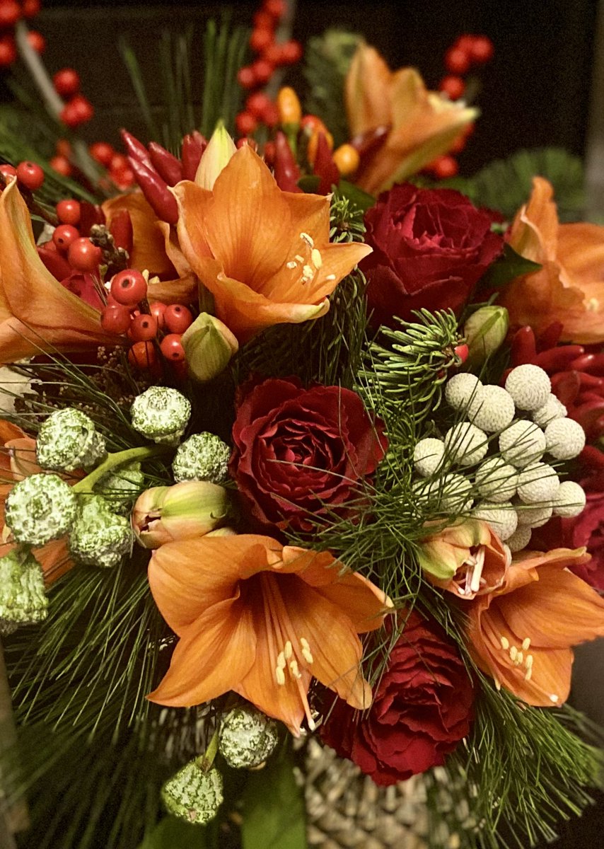 Festive displays🎄🎄🎄

#tablecentrepiece #festive #christmas #amaryllis #ilex #roses #christmasparty