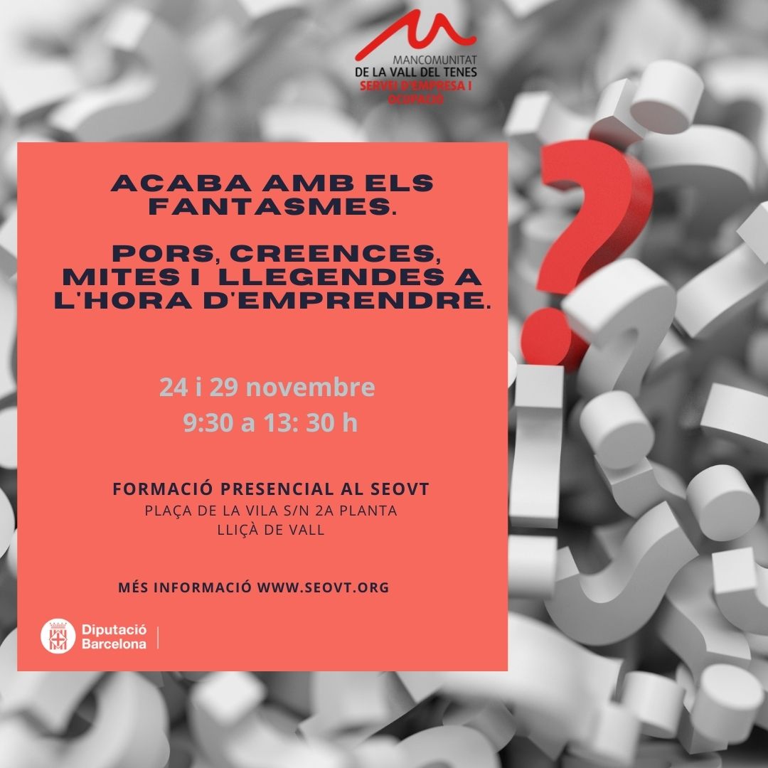 SEOVT's tweet photo. Si tens una idea i no saps per on començar, acaba amb els dubtes i trenca les creences que ens bloquegen, amb Carlos Bella. 
🗓️ 24 i 29 de novembre
⏰ 9:30 a 13:30 h
🧭Presencial al SEOVT.
Més informació i inscripció a https://t.co/cXpVMm8ZtW https://t.co/Kv3eGeJsqZ