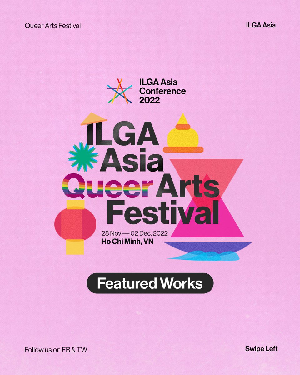 ILGAAsia's tweet photo. Experience the power of Asian queer art in the first-ever ILGA Asia Queer Arts Festival #IAQAF! β¨
π§΅ As part of the #ILGAAsia2022 Conference, we'll feature the following films, exhibitions, workshops, literary works & live performances by queer artists from all over Asia! ππ³οΈββ§οΈ https://t.co/9XrGIUsuqA