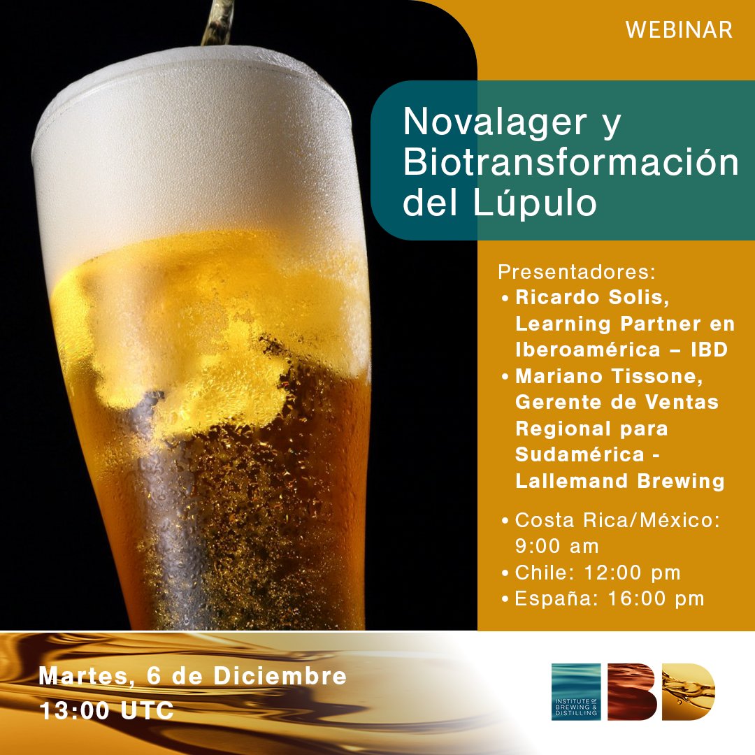 Ponte al día sobre la innovación en levaduras para elaborar cervezas lager en nuestro primer webinar en español.

bit.ly/3VcZ0IT

#cerveza #elaboraciondecerveza #fermentacion #cerveceros #larger #cervezalarger #lupulo #innovacion #desarrolloprofesional