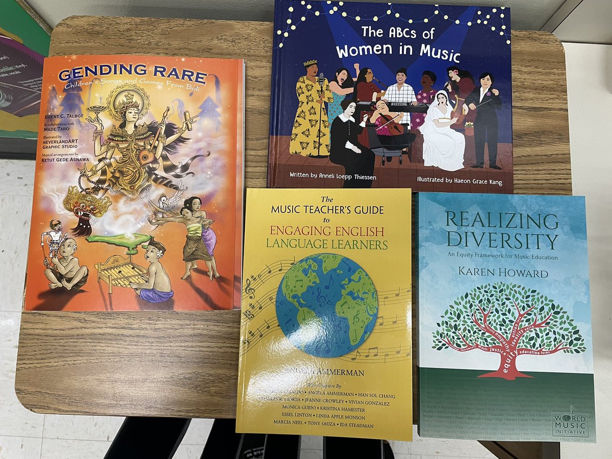 Thrilled about the new GIA additions I’ve made to my personal library post-VMEA! 😍🐉❤️🎼 #growinggreenfieldes #kodaly #representationmatters