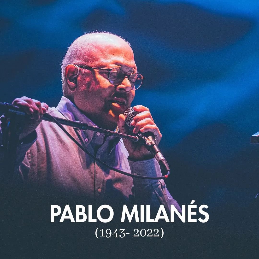 apporteasociacion (@apporteasoc) on Twitter photo Hoy 22 de noviembre, Día Mundial de la Música, nos tenemos que despedir de @pablo_milanes_oficial . Un abrazo muy fuerte a la familia y amigos, y un sentido y fuerte abrazo a nuestro compañero <a href="/LivenCespedes/">Liven Céspedes</a> (Tour & Production Manager) que se despide de su maestro.
#PabloMilanes Hoy 22 de noviembre, Día Mundial de la Música, nos tenemos que despedir de @pablo_milanes_oficial . Un abrazo muy fuerte a la familia y amigos, y un sentido y fuerte abrazo a nuestro compañero <a href="/LivenCespedes/">Liven Céspedes</a> (Tour & Production Manager) que se despide de su maestro.
#PabloMilanes