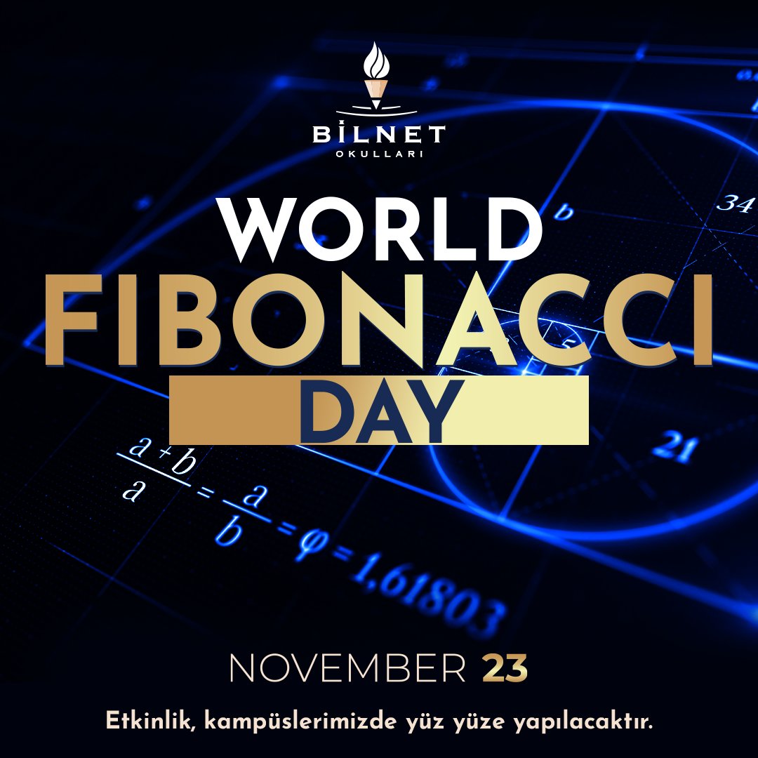 BilnetBornova's tweet image. World Fibonacci Day 

#BilnetOkulları #BilnetSchools #WorldFibonacciDay #Fibonacci
