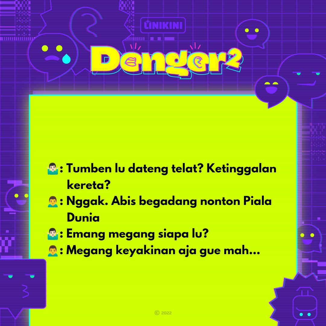 LINIKINI_ID's tweet photo. Jadi.. Piala Dunia kali ini dukung siapa, #Commuters?😋
#Denger2 dari 2 sohib di Stasiun BNI City👂
#LINIKINI #InspirasiTerkini #LINIKINIAspirasiKreasi #Overheard #OverheardKRL https://t.co/ZxrJDtPAB7