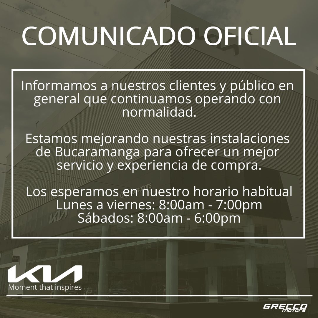 🔴 IMPORTANTE 🔴 Continuamos operando con normalidad. Los esperamos en nuestro horario habitual…

Lunes a viernes: 8:00am - 7:00pm
Sábados: 8:00am - 6:00pm